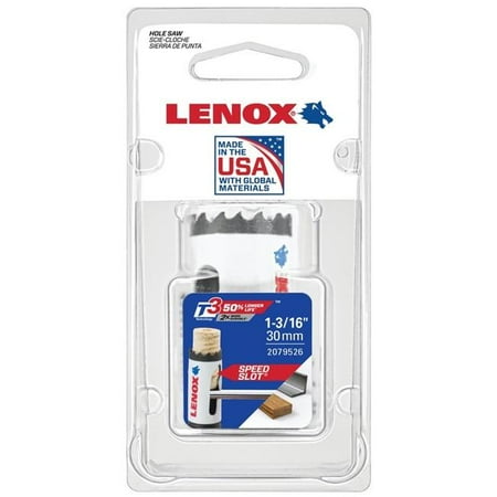 UPC: 0885363223859 | Lenox 2016637 Lenox Speed Slot with 1.187 in. Bi-Metal Hole Saw