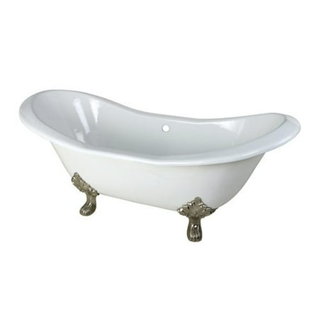 UPC 663370286421 product image for Kingston Brass VCTND7231NC8 72 inches Cast Iron Double Slipper Clawfoot Bathtub  | upcitemdb.com