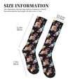 thumbnail image 5 of Bixox Hibiscus Rose Print Compression Socks,Compression Socks Women & Men Circulation for Medical,Running,Athletic, 5 of 7