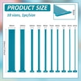 thumbnail image 2 of 10pcs Acrylic Bookbinding Spacer Tools Dark Cyan Shape Straight Edge Book Binding Kit DIY, 2 of 5