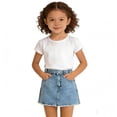 thumbnail image 6 of NAISIBABY Girls Denim Skirt, with Pockets High Rise A-Line Summer Fashion Mini Skirt Light Blue Size 8, 6 of 9