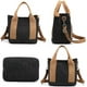 thumbnail image 2 of LHSHID Handbag for Women Small Multi-Pockets, Canvas Mini Tote Shoulder Bags with Zipper, Satchel Hobo Bag for Travel Work, 2 of 8