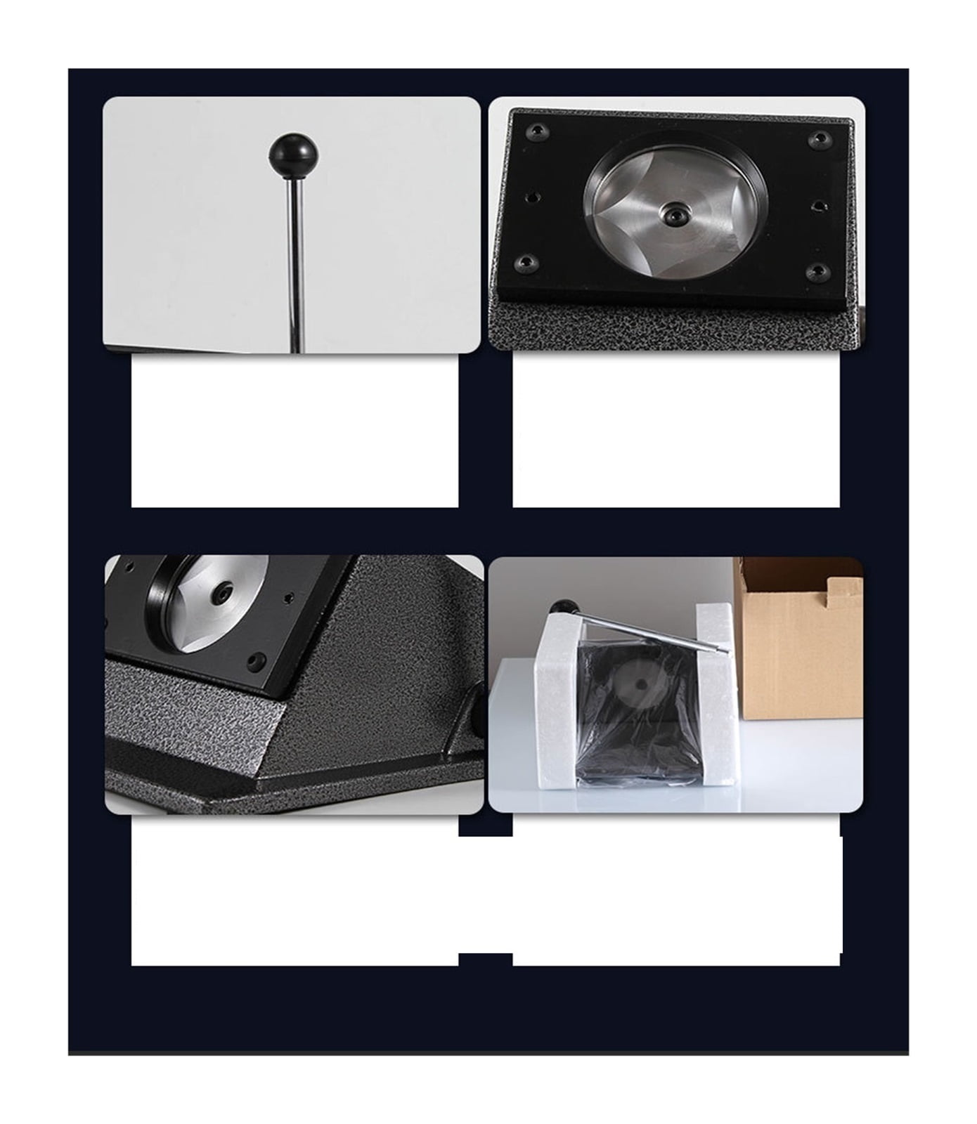 Manual Paper Graphic Round Punch Die Cutter Cutting Machine Button Maker Durable For 25-75mm