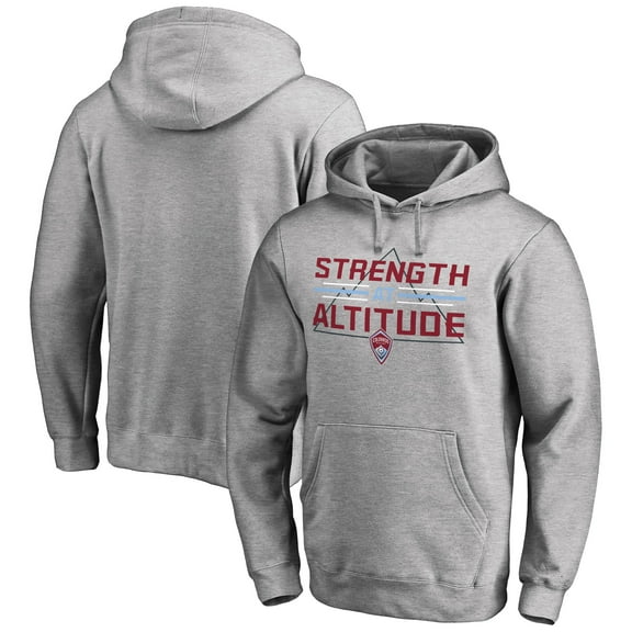 Men's Heather Gray Colorado Rapids Strength At Altitude Pullover Hoodie