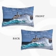 thumbnail image 4 of Bixox Lighthouse in Havana Printed Pillow Protector,Super Soft Ideal for Home,Guests,Rentals - 16"x24", 4 of 8