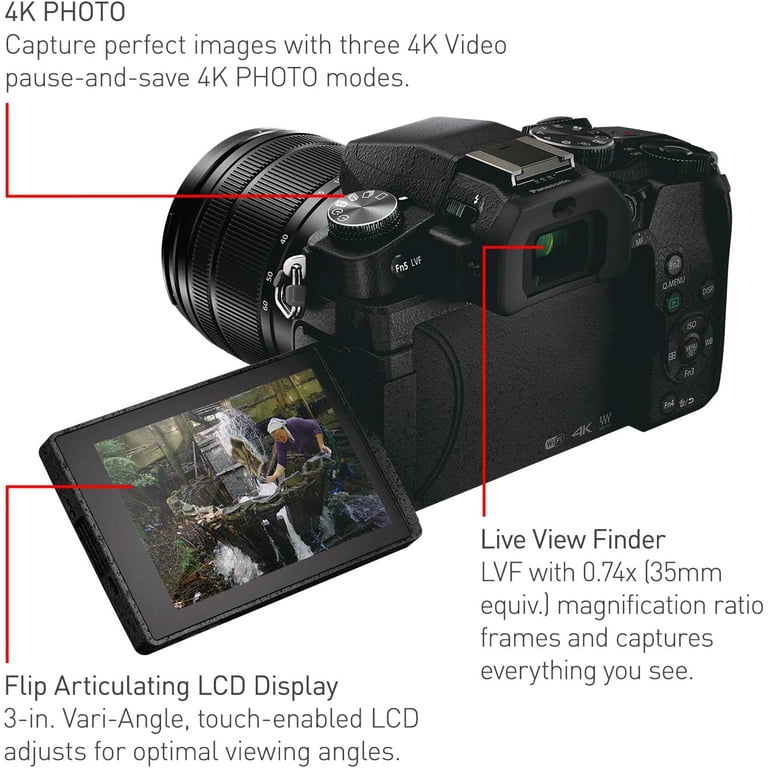 Panasonic Lumix G85 Mirrorless Camera with 12-60mm Lens and