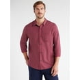 thumbnail image 5 of Free Assembly Men's Herringbone Shirt with Long Sleeves, Sizes XS-3XL, 5 of 7