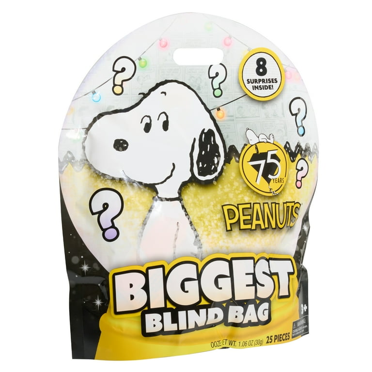 PEANUTS スヌーピー スクイーズ Peanuts 75th Anniversary Biggest Blind Bag with 8 Surprise Toys