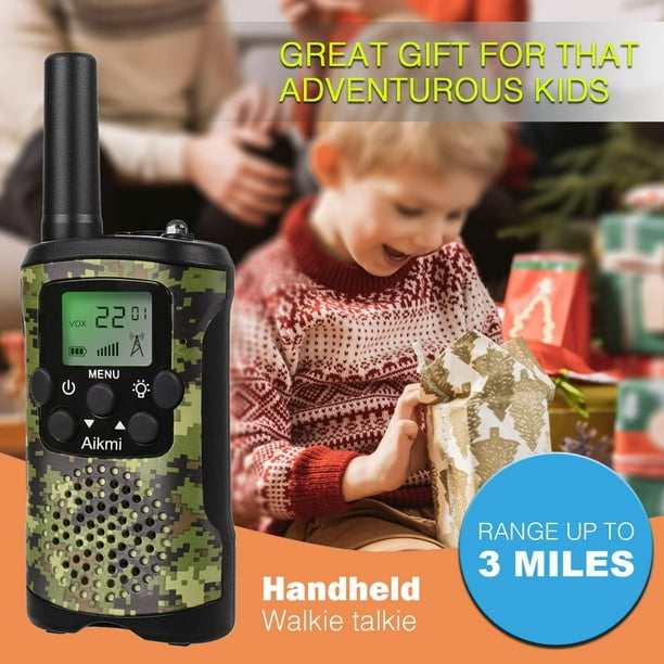 Talkie-walkie pour enfants, jouet radio à 2 voies à longue portée de 3  miles