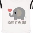 thumbnail image 3 of Inktastic Loved by My Gigi Grandma Gift Baby Boy or Baby Girl Bodysuit, 3 of 4