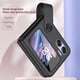 thumbnail image 5 of Caso Del Tirón TPU Flip Case Portable con correa de mano Flip Cover para Smartphone Find N2 (Negro), 5 of 6