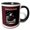Black/White, variant on 3drose, Bald Eagle on Log with American Flag, Congratulations, 11oz Mug