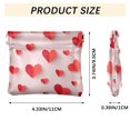 thumbnail image 3 of PU Leather Coin Purse Wallet Compact Water-Resistant Card Cases Money Organizers Red Paper Hearts, 3 of 7