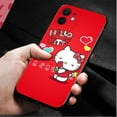 thumbnail image 3 of Phone Case for iPhone 15 14 13 11 12 Pro Max 7 8 Plus XS XR X 13mini 12mini Silicone Cover Cartoon Pink Hello Kitty LXY, 3 of 7