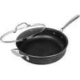 thumbnail image 3 of Granitestone Sauté Pan 5.5 Quart Multipurpose Nonstick Jumbo Cooker with Glass Lid Cookware Set, Black, 3 of 3