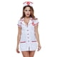 thumbnail image 1 of Conjunto de lencería de enfermera sexy para mujer Traje de ropa de dormir de uniforme de enfermera traviesa (Blanco M) Likrtyny Para estrenar, 1 of 1