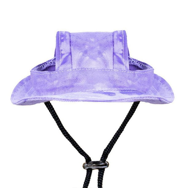 EZLIFE Sombreros para perros pequeños y gatos, sombrero de vaquero para gatos con orificios para las orejas, para fiestas de cumpleaños de mascotas pequeñas, C Z6J8