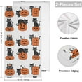 thumbnail image 2 of SKYSONIC 2 Pack Cute Pumpkin Cat Hand Towels, Ultra Soft and Absorbent, Halloween Kittens Decorative Fingertip Towel for Home, Bathroom, Kitchen, 28.3"x14.4", 2 of 5