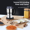 thumbnail image 5 of Electric Coffee Grinder with Robust Stainless Steel Blades, High-Capacity Automatic Bean Grinder with Ergonomic Handle, Resilient Spice & Nut Grinder for Home & Travel, US Plug, Large, 5 of 10