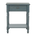 thumbnail image 2 of Home Square Pine Wood End Table in Dark Teal - Set of 2, 2 of 2