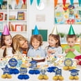 thumbnail image 3 of Graduation Party Decorations Congrats Grad Table Centerpiece Class of 2025 Honeycomb Table Toppers for Graduation Party Supplies Design2 9PCS Blue, 3 of 5