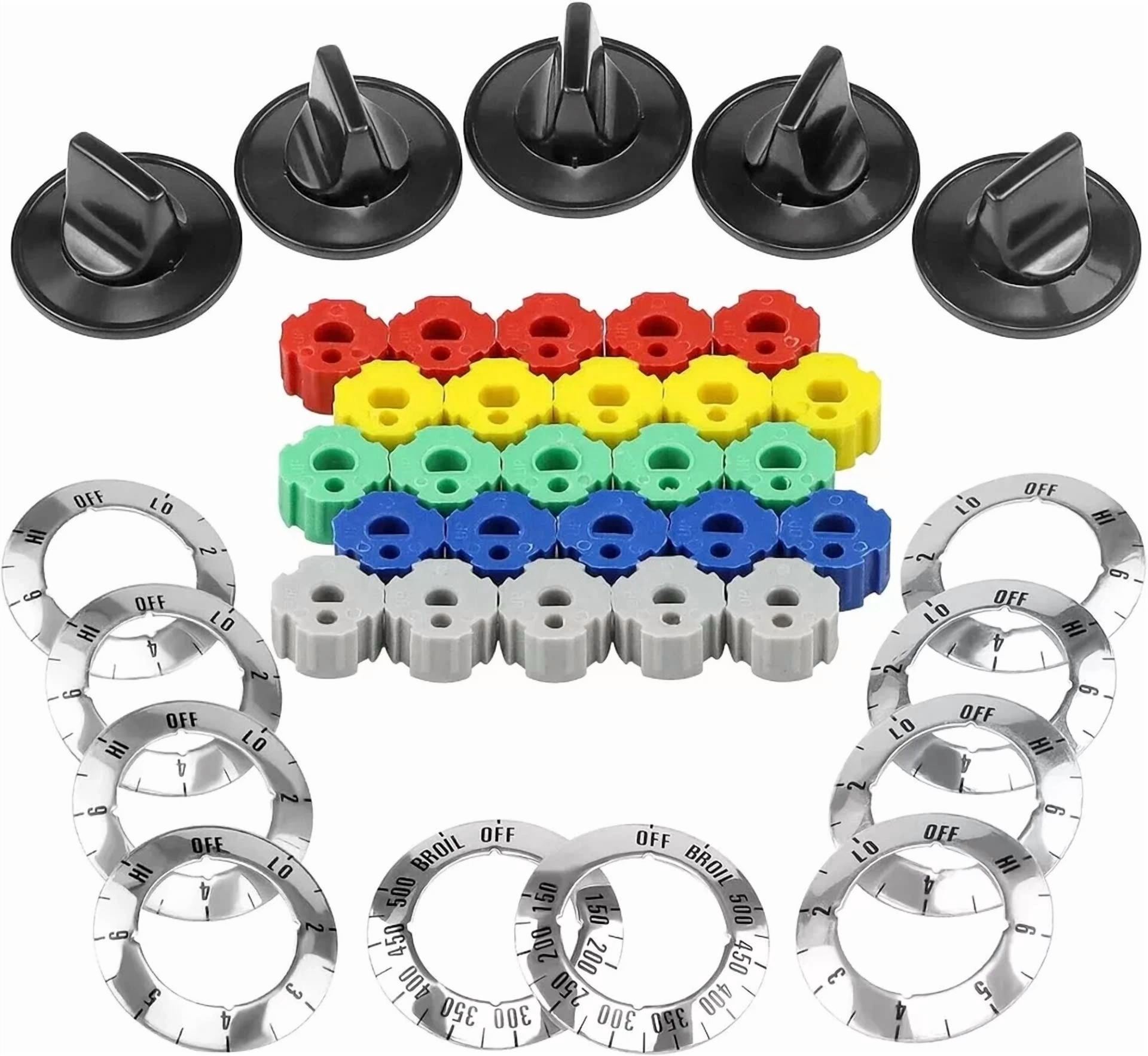 CIRCLE- Universal Stove Knob Compatible With Electric Gas Stove Replacement Range Kit..