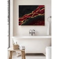 thumbnail image 6 of Red Marble Wall Art for Living Room,Canvas Picture Wall Decor for Bathroom Bedroom,Gold Abstract Vintage Modern Ombre Art Painting Artwork for Office Kitchen Hallway Dining Room Home Decor 12"x16", 6 of 8