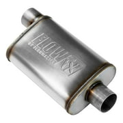 Flowmaster 71229 FlowFX Muffler 3 Offset Inlet 3 Center Outlet - Moderate Sound 409 Stainless Steel
