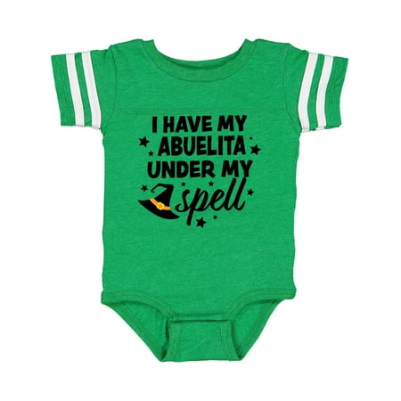 

Inktastic I Have My Abuelita Under My Spell with Cute Witch Hate Gift Baby Boy or Baby Girl Bodysuit