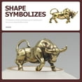 thumbnail image 3 of CIMAXIC Brass Bull Ox Pendant Jewelry Charm Hanging Adorn Auspicious Lucky Accessory, 3 of 8