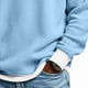 thumbnail image 3 of Ceisia Mens Long Sleeve Quarter Zip Pullover Sweater Waffle Knit Mock Neck with Pockets Light Blue L Gift, 3 of 8