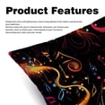 thumbnail image 2 of Note Chair Pillow Covers Set with Velvet Material, Unique Patterns, 16x16, 18x18, 20x20 Inches, 2 Items Included for Throw Pillows, Pillow Inserts, 2 of 6