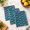 Teal, variant on Indigo Floral 3-Piece 19x27 Inch Cotton Decorative Kitchen Towel Set