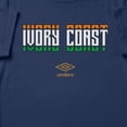 thumbnail image 2 of Umbro Men's Cote d'Ivoire Stacked Soccer T Shirt (New Navy, S-XXXL), 2 of 4