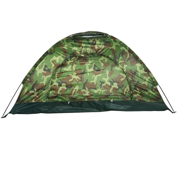 Tienda de campaña impermeable para 2 personas con protección UV y camuflaje para exteriores, para acampar y hacer senderismo