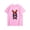 Pink, variant on White Girls 4th of July Shirt Patriotic Top Cool Bunny Graphic Tee USA Soft Polyester Spandex,Size 9-10 T