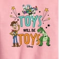 thumbnail image 2 of Toy Story - Toys Will Be Toys - Toddler & Youth Crewneck Fleece Sweatshirt, 2 of 4