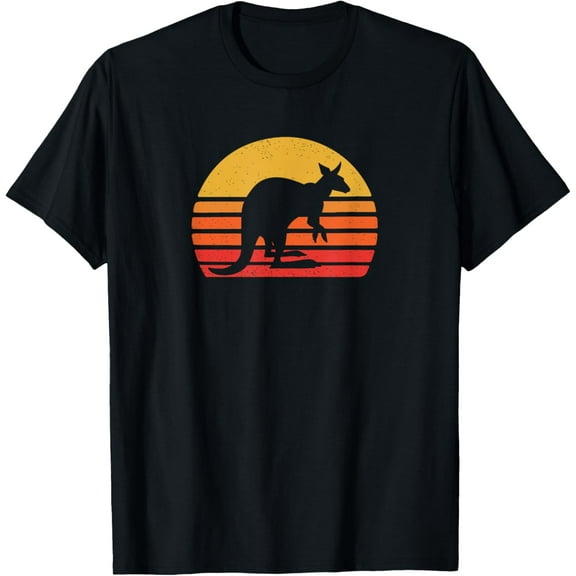 Kangaroo T-Shirt men and women can wear, black, white, gifts
