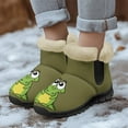 thumbnail image 4 of CHAQLIN Snow Boots for Women Cute Animal Print Waterproof Booties with Warm Fur Lined Mini Ankle Boots for Winter Outdoor, 4 of 9