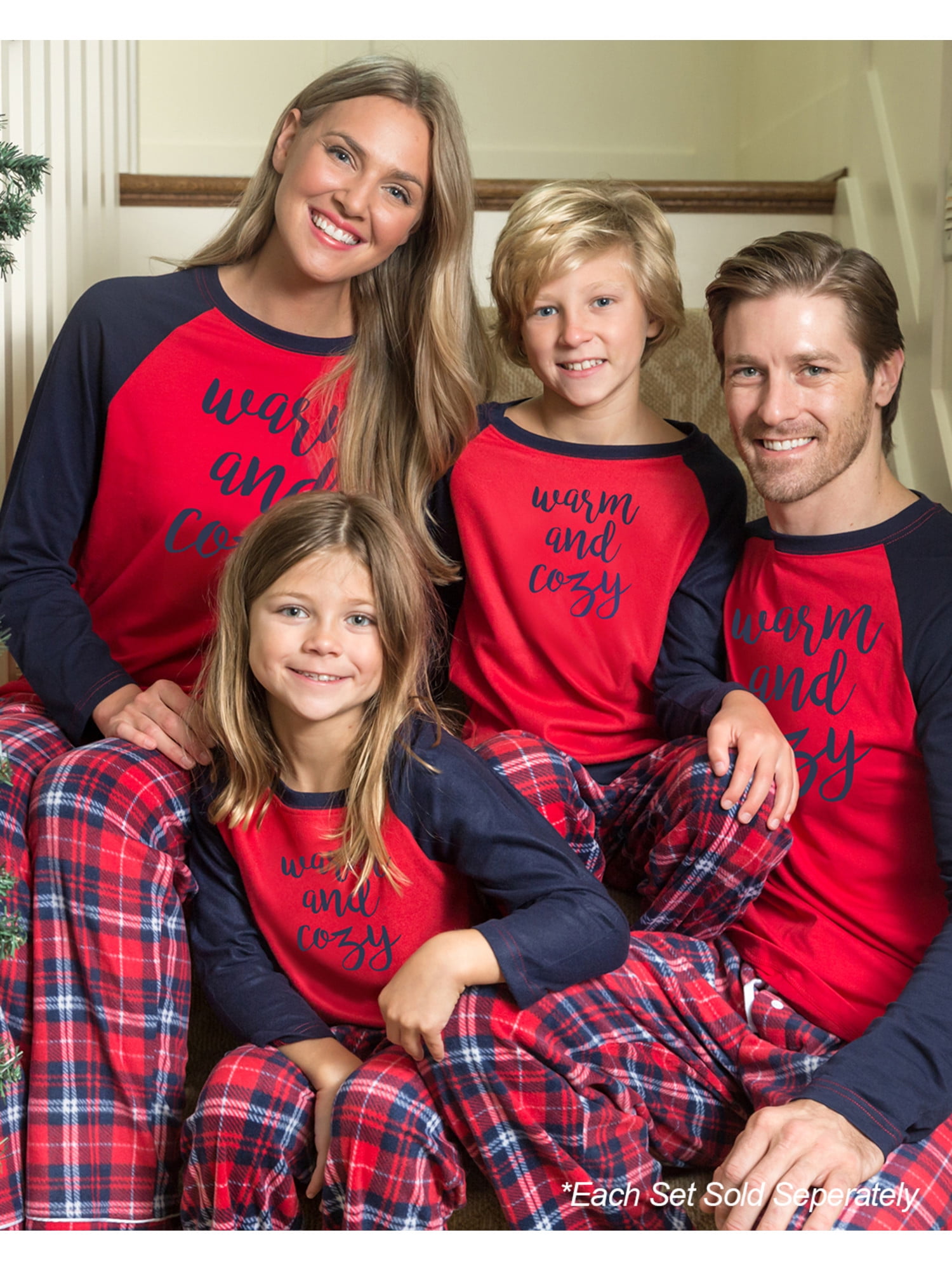 Red Plaid Fleece Pajamas 