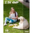 thumbnail image 4 of ieGeek Cámara De Seguridad IE60 2K/4MP Hd Seguimiento De Movimiento Voz Bidireccional Zoom 8x Compatible con Alexa Color Blanco, 4 of 8