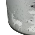 thumbnail image 3 of 9.5" Reindeer & Tree Silhouette Mercury Glass Decorative Christmas Pillar Candle Holder with Handle, 3 of 4