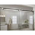 thumbnail image 3 of Basco Copa35a4772cl Coppia 72" High X 47-9/16" Wide Hinged Frameless Shower Door - Nickel, 3 of 5