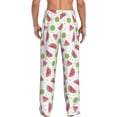 thumbnail image 3 of Uemuo Watermelon And Kiwi Pattern Men's Wide Leg Palazzo Lounge Pants with Pockets Light Weight Loose Comfy Casual Pajama Pants-Large, 3 of 9
