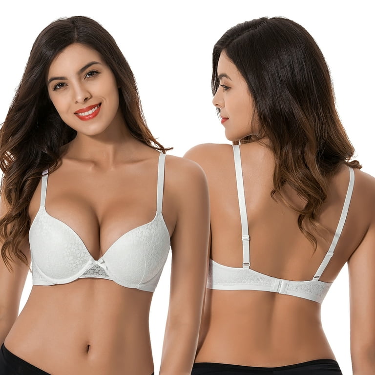 Large Size Cup 34-42 Women's Lace Bra Sexy Push-up Padded Bra Small Breasts  Student Girl Double Bra Women's Collection Breast Bra : :  Clothing, Shoes & Accessories
