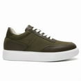 thumbnail image 2 of CMR CHAMARIPA Elevator Shoes For Men - Olive Green Nubuck Casual Sports Shoes 7CM / 2.76 Inches, 2 of 9