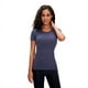 thumbnail image 4 of Camiseta deportiva de cuello redondo de manga corta para mujer de primavera y verano, camiseta para correr, fitness, ajustada, transpirable, moldeadora, de manga corta para yoga, 4 of 4