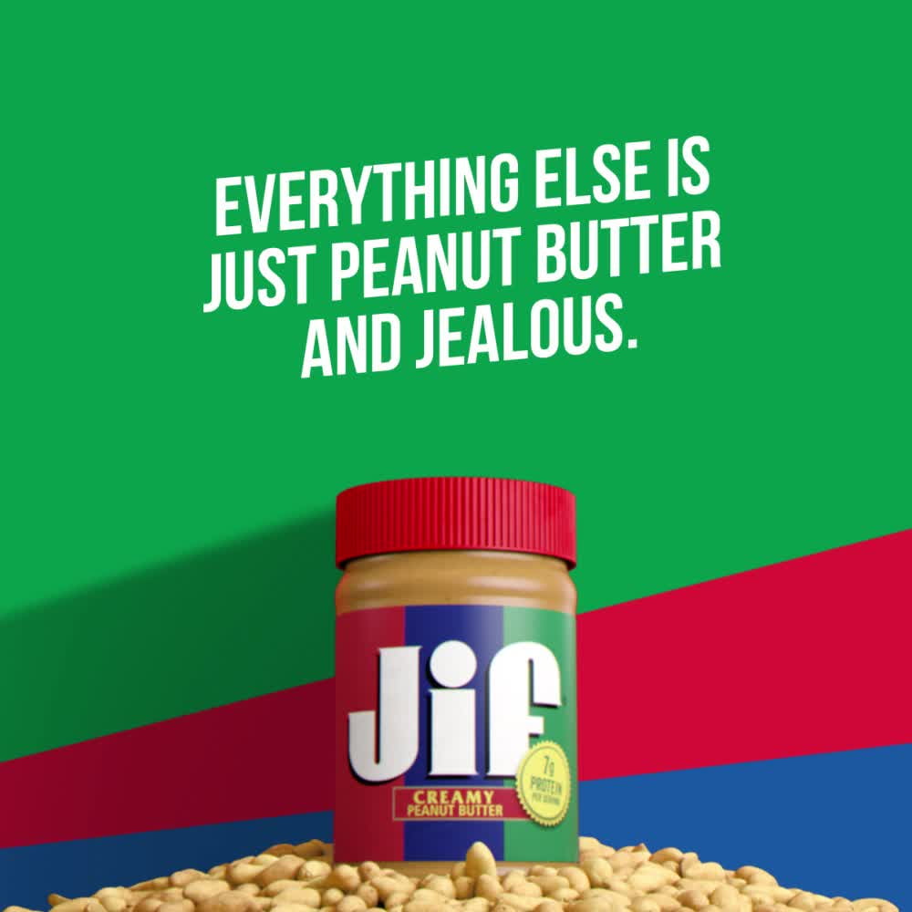 Jif Natural Creamy Peanut Butter Spread, 16-Ounce Jar-Pack Of 6