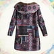 thumbnail image 5 of Puntoco Mujer Abrigo Mujer Invierno Cálido Outwear Imprimir Bolsillos con Capucha Vintage Oversize Navidad Liquidación Puntoco  Puntoco-3206, 5 of 7
