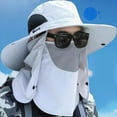 thumbnail image 4 of Sunsanly Sun Hats for Men Women Fishing Hat UPF 50+ Breathable Wide Brim Summer UV Protection Hat-Light Grey, 4 of 8